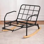 MODULA – Reclining Rocking Chair 4 Positions Corduroy Velvet & Footrest