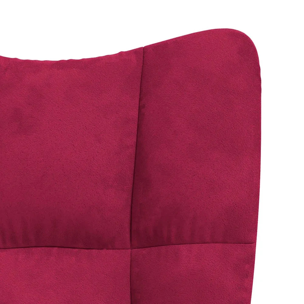 PRISMA – Tufted Velvet Rocking Chair Solid Rubberwood Legs 7 Colours