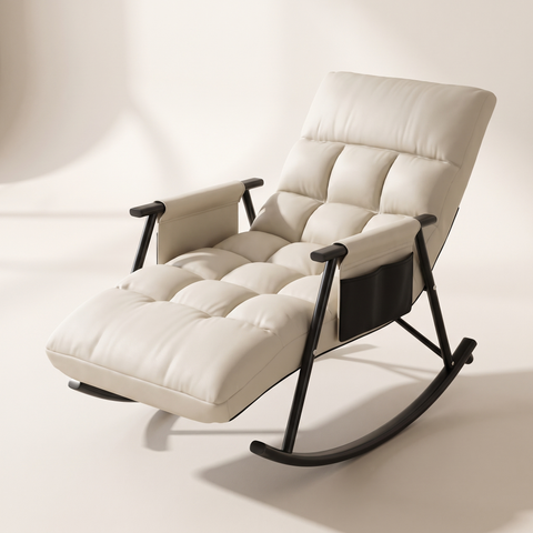 The Sedona Reclining Rocking Lounger in Ivory