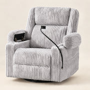 The Grandview Oversized Power Recliner in Light Grey