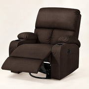The Hearthside Massage Rocker Recliner with Heat in Espresso Brown