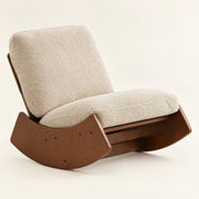The Marlow Mid-Century Rocker in Ivory