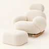 The Mochi boucle cloud rocker in Cream, studio photo