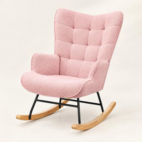 The Petal Compact Teddy Rocker in Pink