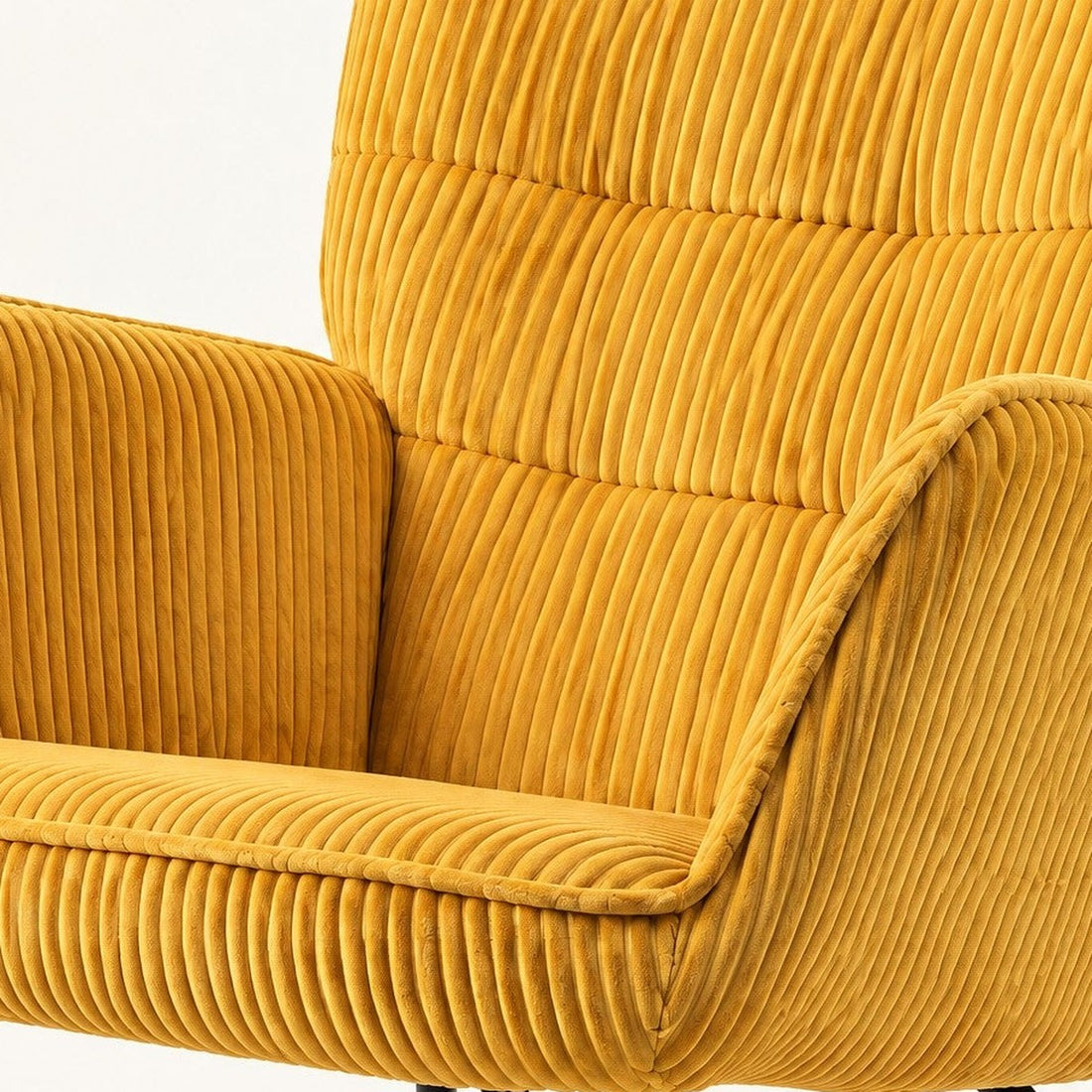 Close-up of The Saffron: materials and finish