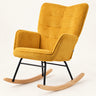 The Saffron ribbed designer rocker in Mustard, studio photo