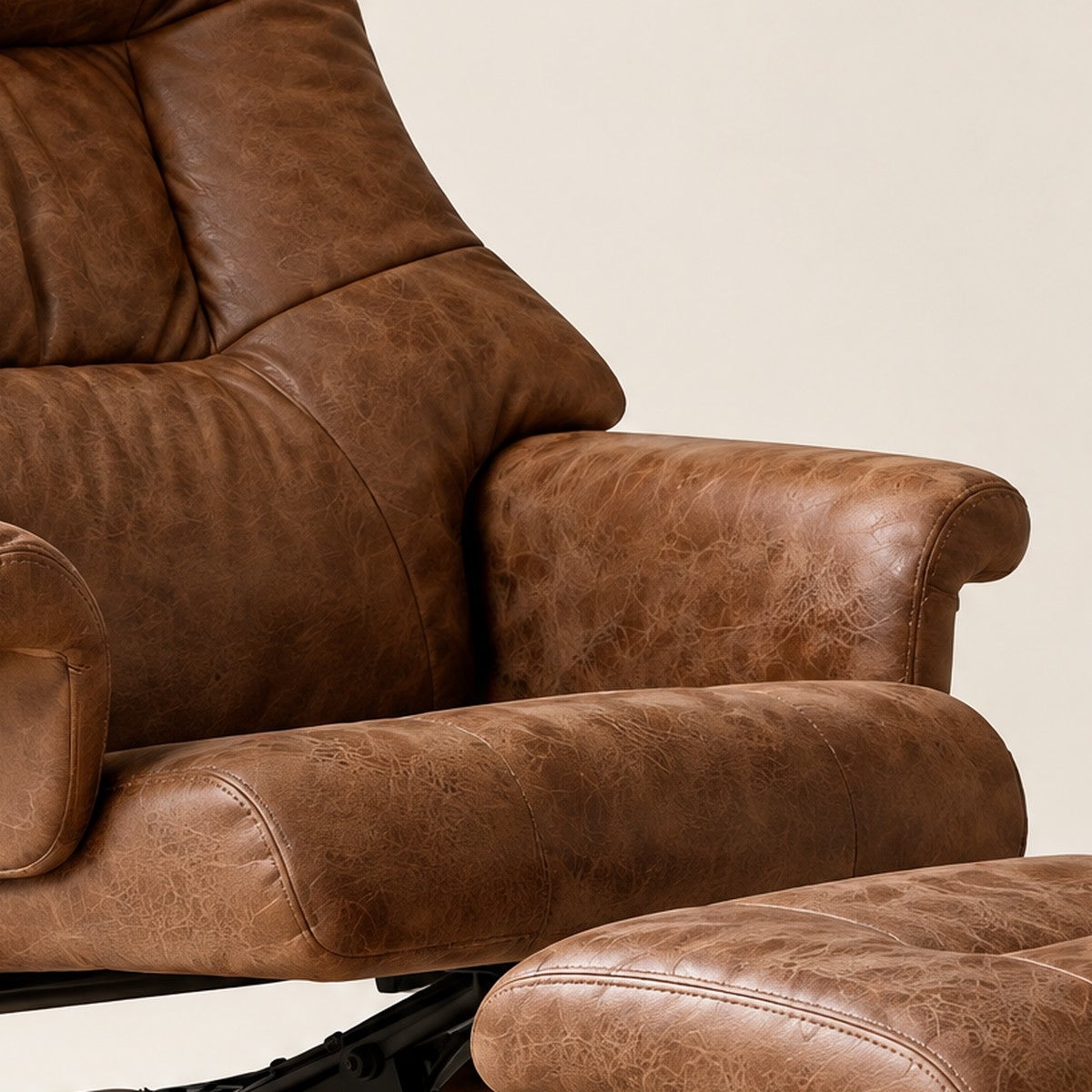 Close-up of The Tucker: materials and finish