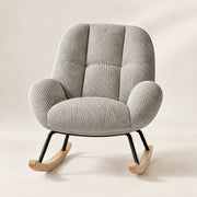 The Wisp Corduroy Cocoon Rocker in Grey